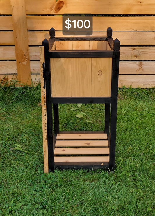 Tall outdoor planter box