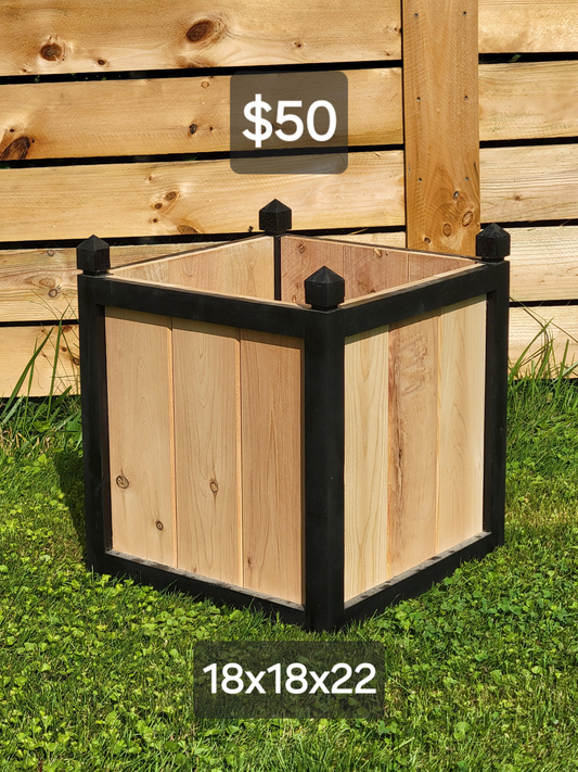 Pointed planter box